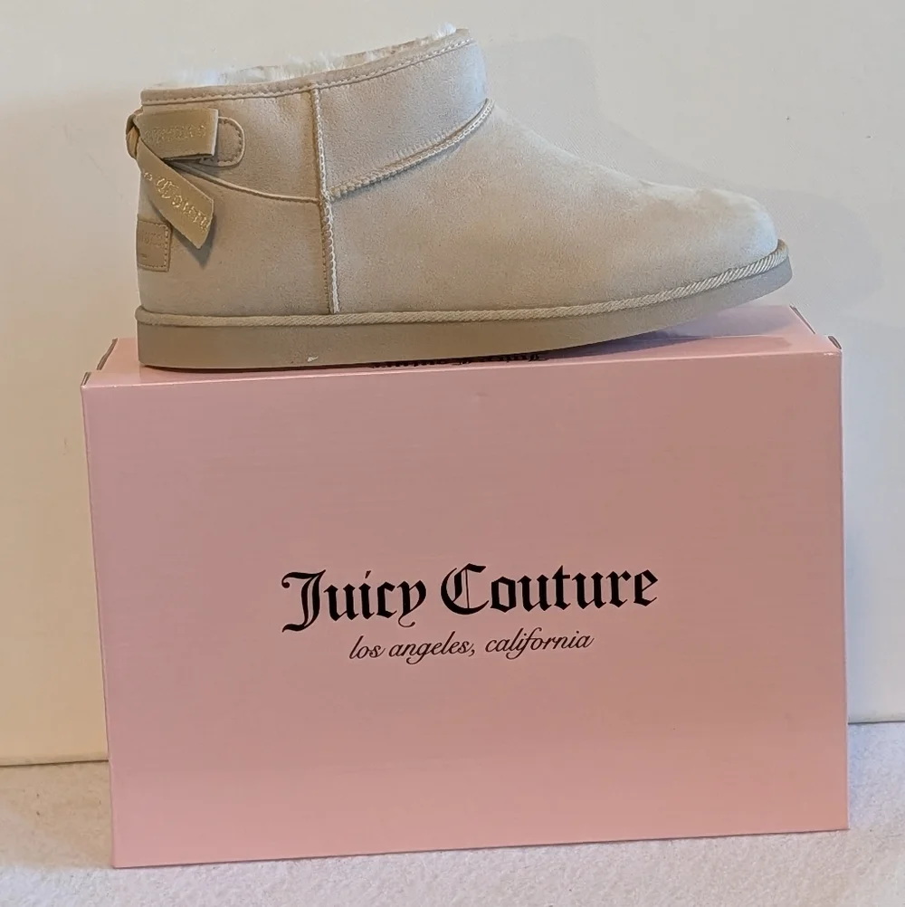Juicy Couture JC-Kelsey 2 Ankle Boots Light Natural Faux Fur NIB Size 9 Casual - Picture 5 of 5